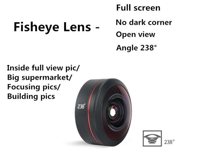 Kase 238 Degree Super Fisheye Lens for Smartphone