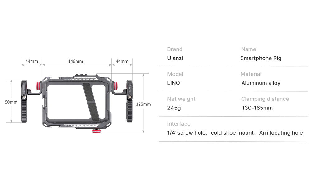 Ulanzi Aluminium Alloy Rig For Smartphone