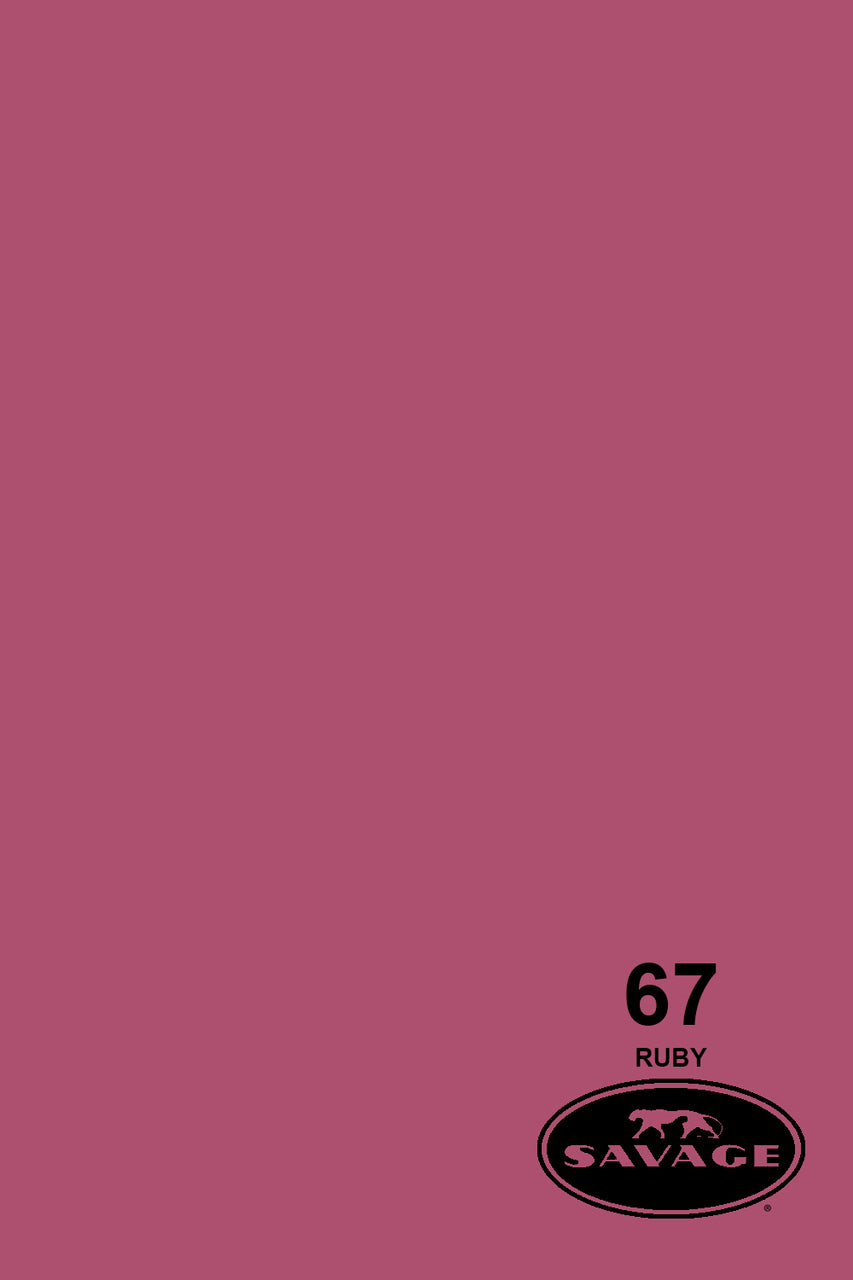 SAVAGE #67 Ruby 2.72x11m WIDETONE Seamless Photography Background Paper