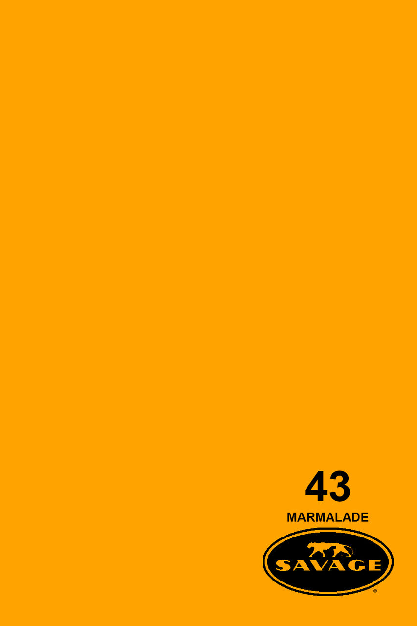 SAVAGE #43 Marmalade 2.72x11m WIDETONE Seamless Photography Background Paper