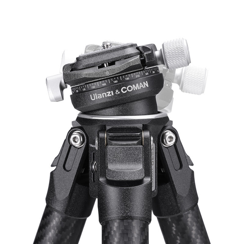 Ulanzi Coman Zero-Y Carbon Fiber Travel Tripod Kit with Flip Lock