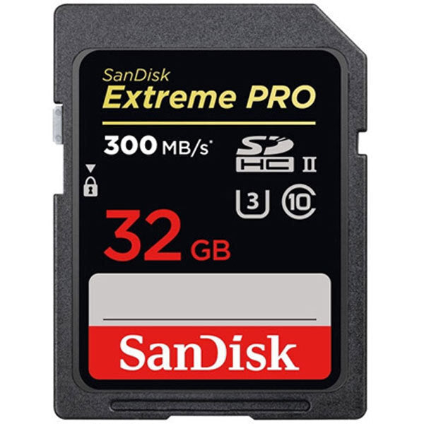 Sandisk Extreme Pro 32 GB SDHC UHS-II SD Card