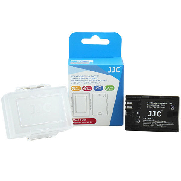 JJC RECHARGEABLE BATTERY LP-E6 FOR CANON 6D 7D 7DII 5DII 5DIII 60D