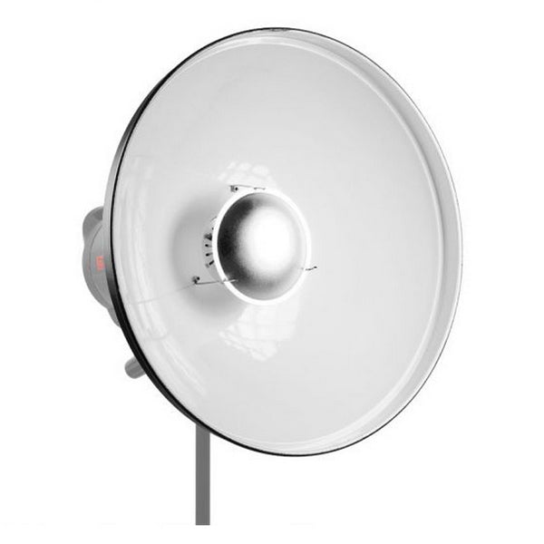 JINBEI BEAUTY DISH 50CM QZ-50 - WHITE WITH QZ-51 HONEYCOMB GRID