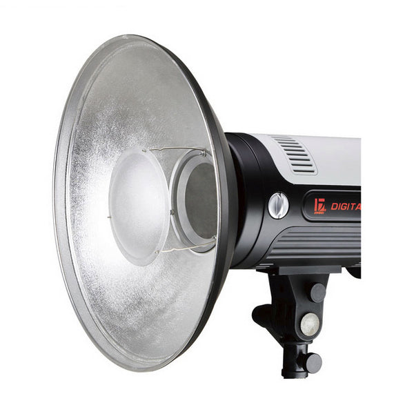 JINBEI BEAUTY DISH 40CM SILVER QZ-40 WITH QZ-41 HONEYCOMB GRID