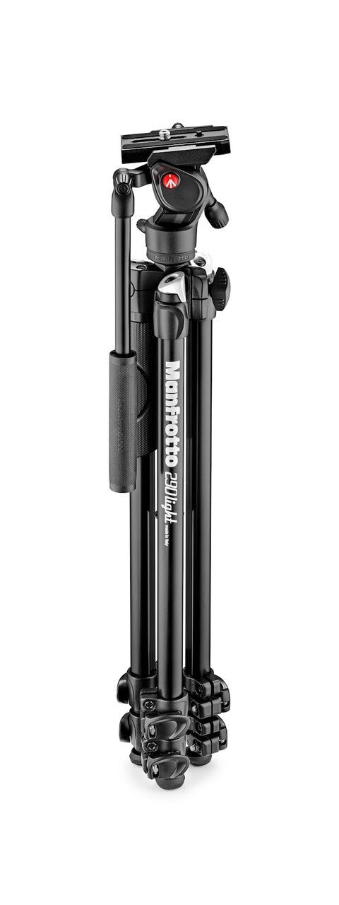 Manfrotto 290 light aluminium tripod with befree live fluid video head MK290LTA3-V