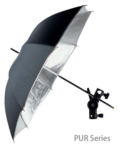102cm Umbrella 102SB Silver with Black Cover