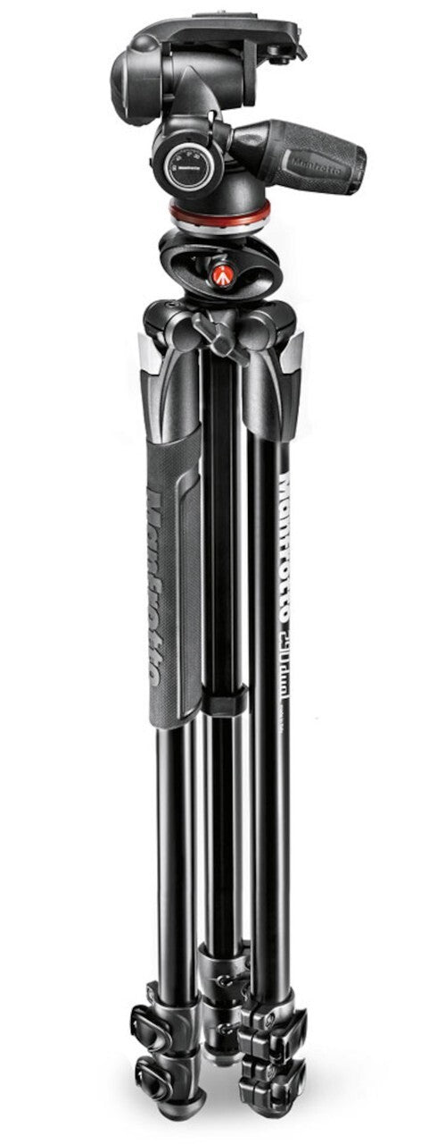Manfrotto 290 Dual Aluminium 3-Section Tripod Kit with 804 3-Way Head MK290DUA3-3W