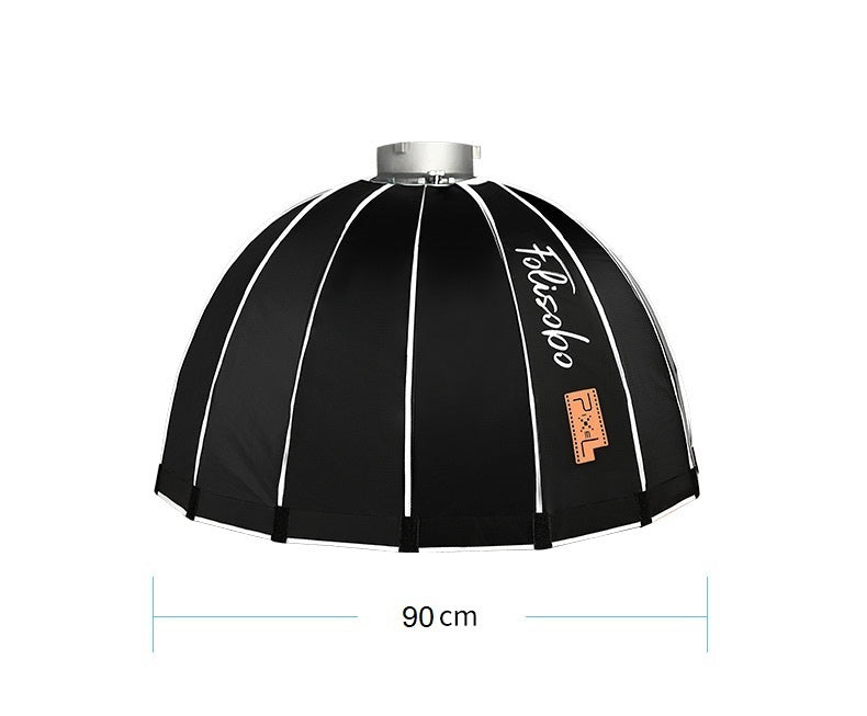 Pixel 90cm Quick Fold Parabolic Softbox F90 (Bowen S-type) with grid