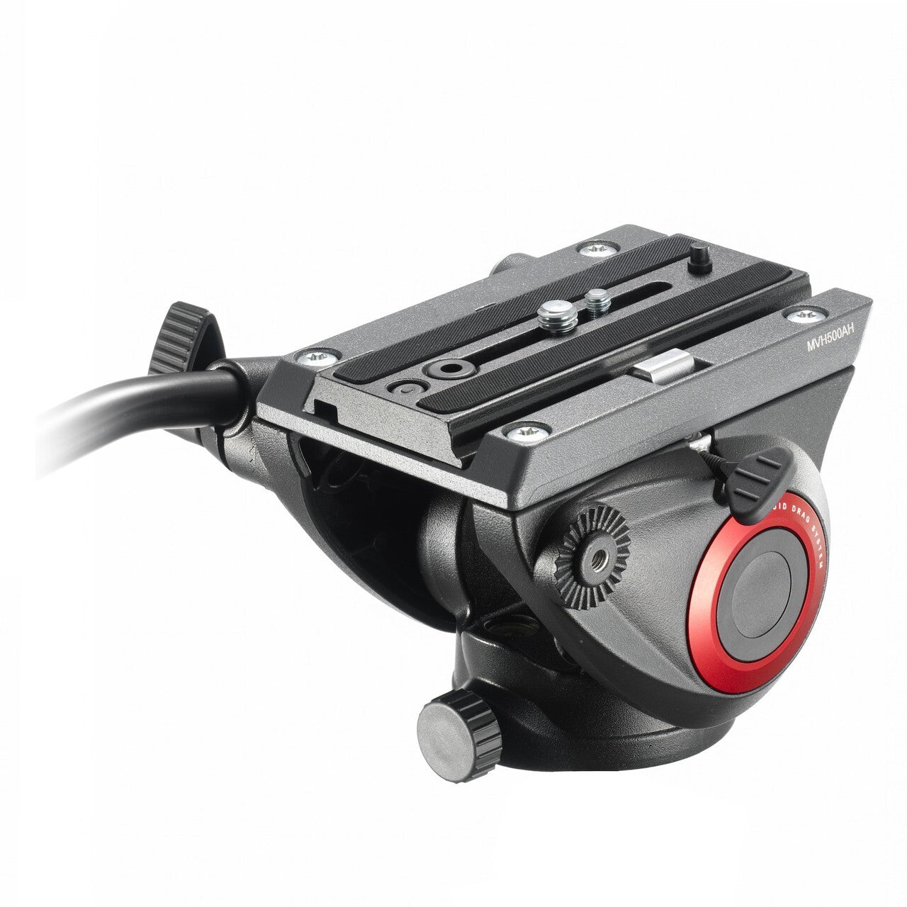 Manfrotto Lightweight Fluid Tripod Video head with Flat Base MVH500AH