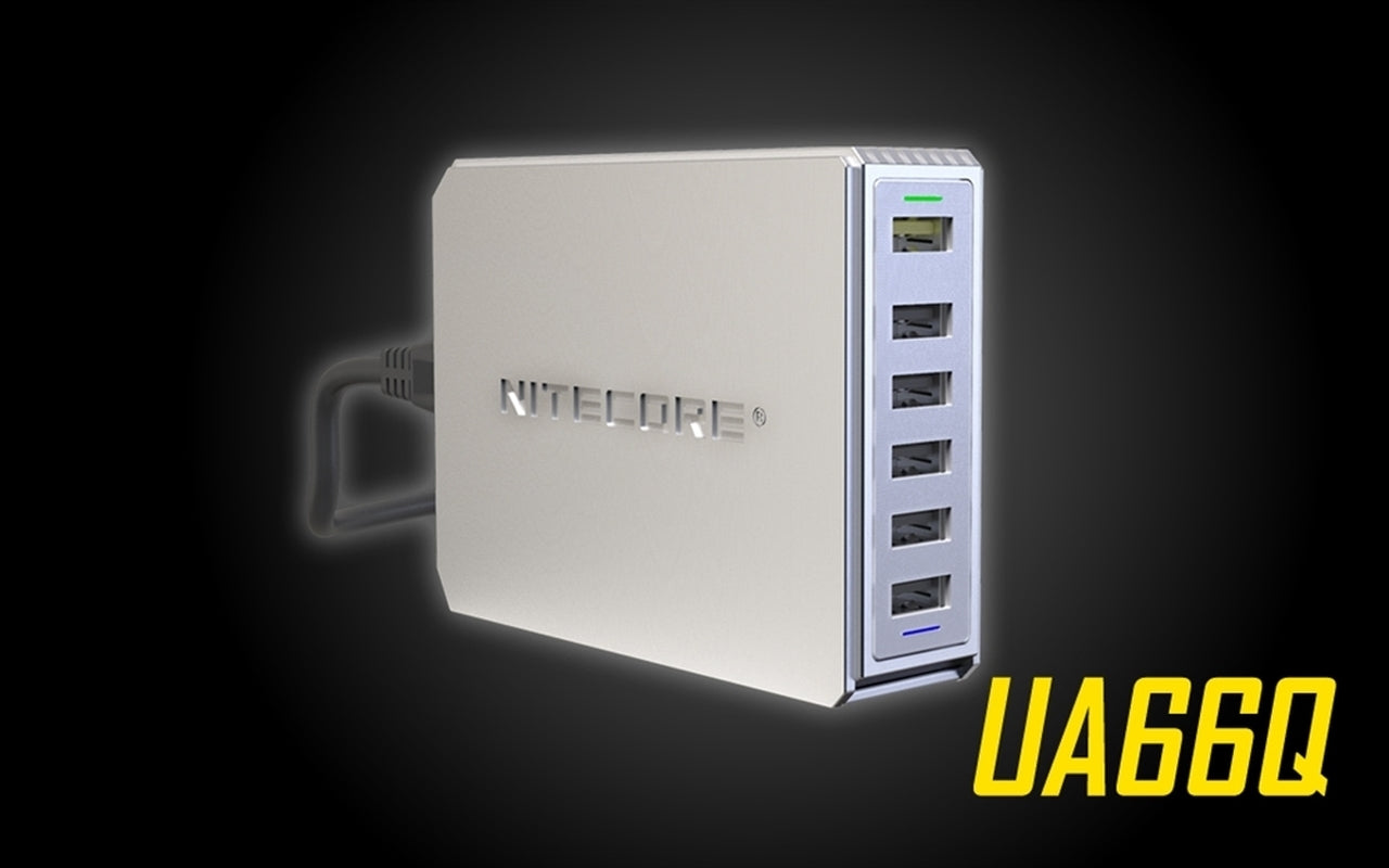 NITECORE UA66Q High Performance USB Hub with Power Plug