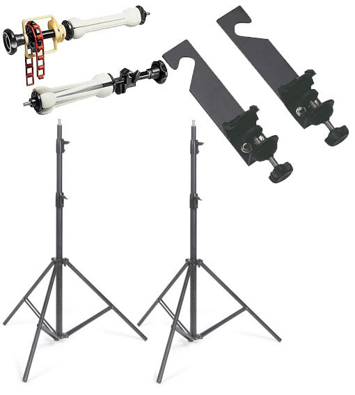 PES Photography Backdrop Support Rolling Kit for Paper/Vinyl