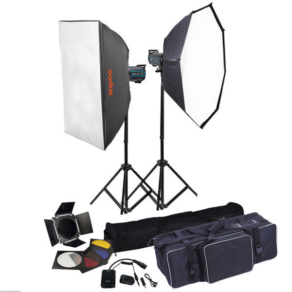 GODOX QS800II X2 STUDIO FLASH LIGHTING KIT(camera model:CANON)