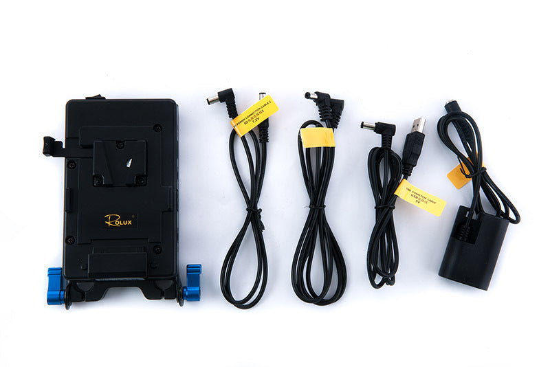 Rolux V-Lock Battery Power Supply Plate RL-VFU1