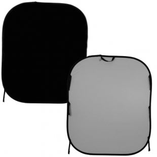 Lastolite Collapsible Background Black / Mid Grey 1.8x1.5m