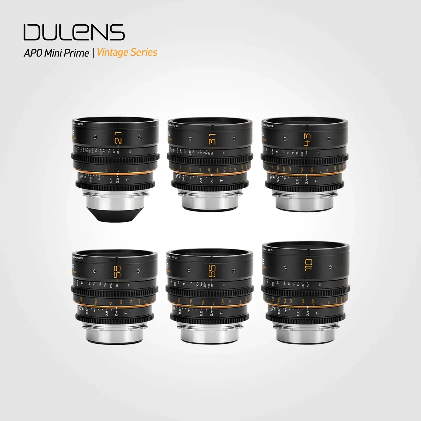 DULENS APO MINI PRIME 6-LENS SET PL Mount (21mm 31mm 43mm 58mm 85mm 110mm)