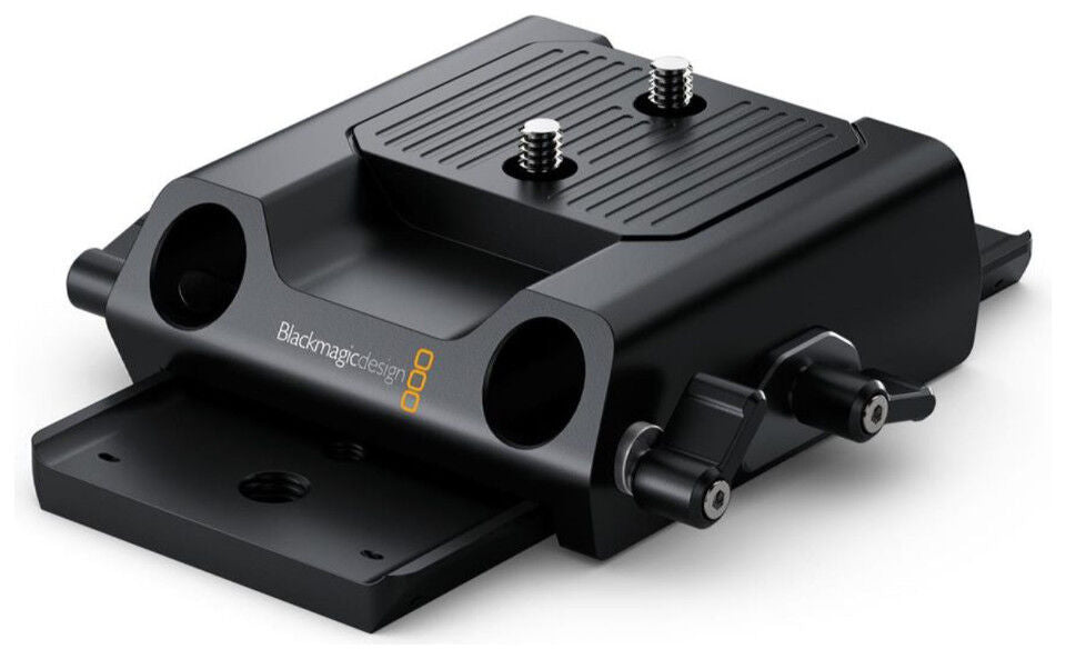 Camera Studio 4K - Tripod Mount - Blackmagic Camera Studio 4K - 15mm Rod Rail Baseplate (suits Studio, URSA Mini and URSA Broadcast cameras)