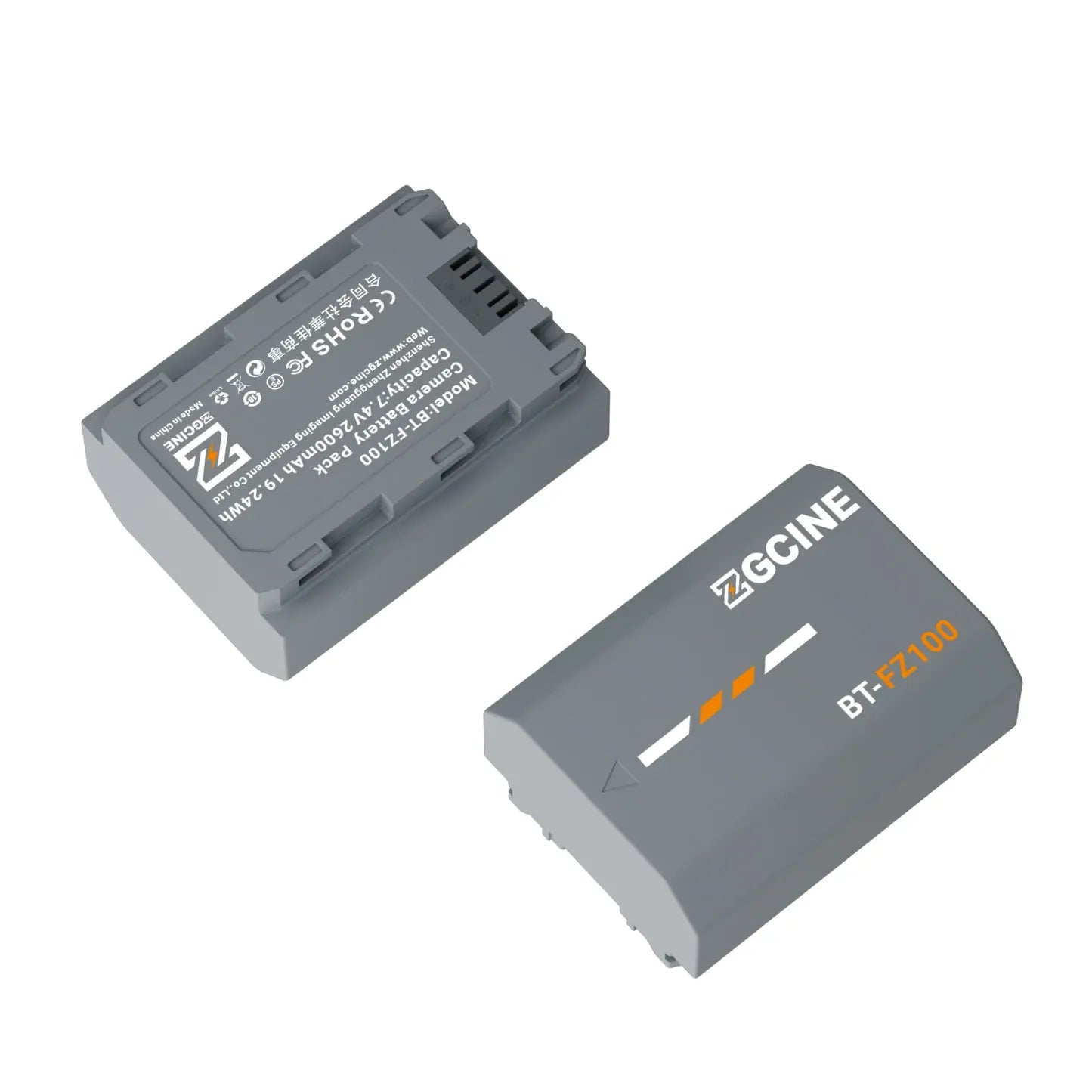 ZGCINE BT-FZ100 Camera Battery for SONY Camera (2600mAh Grey)