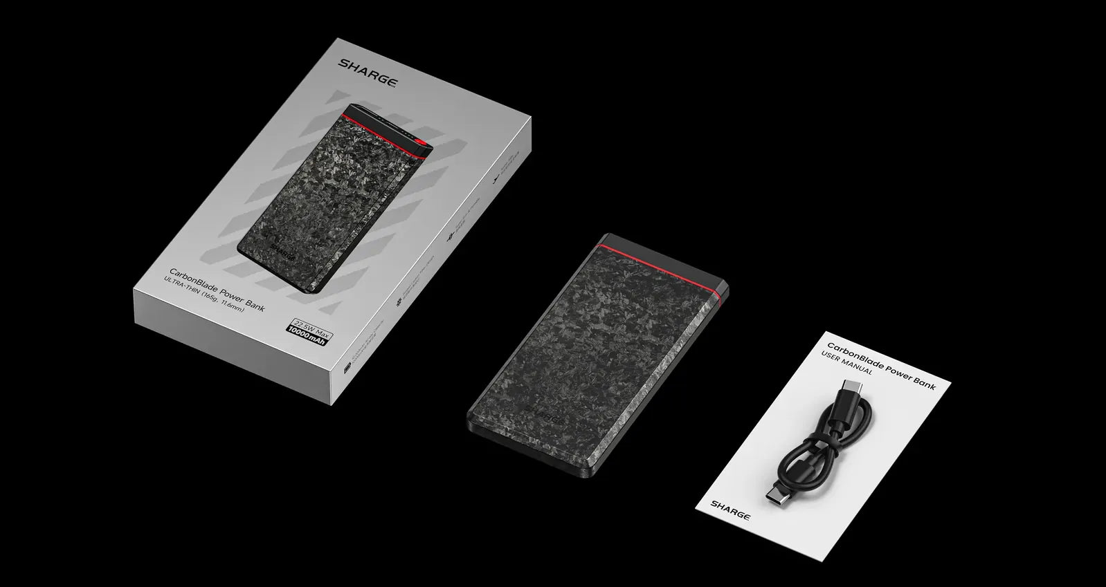 Sharge CarbonBlade 10000mah Power Bank