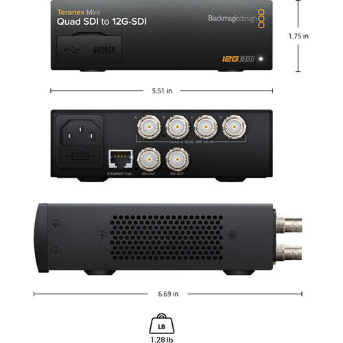 Blackmagic Design Teranex Mini Quad SDI to SDI 12G Converter