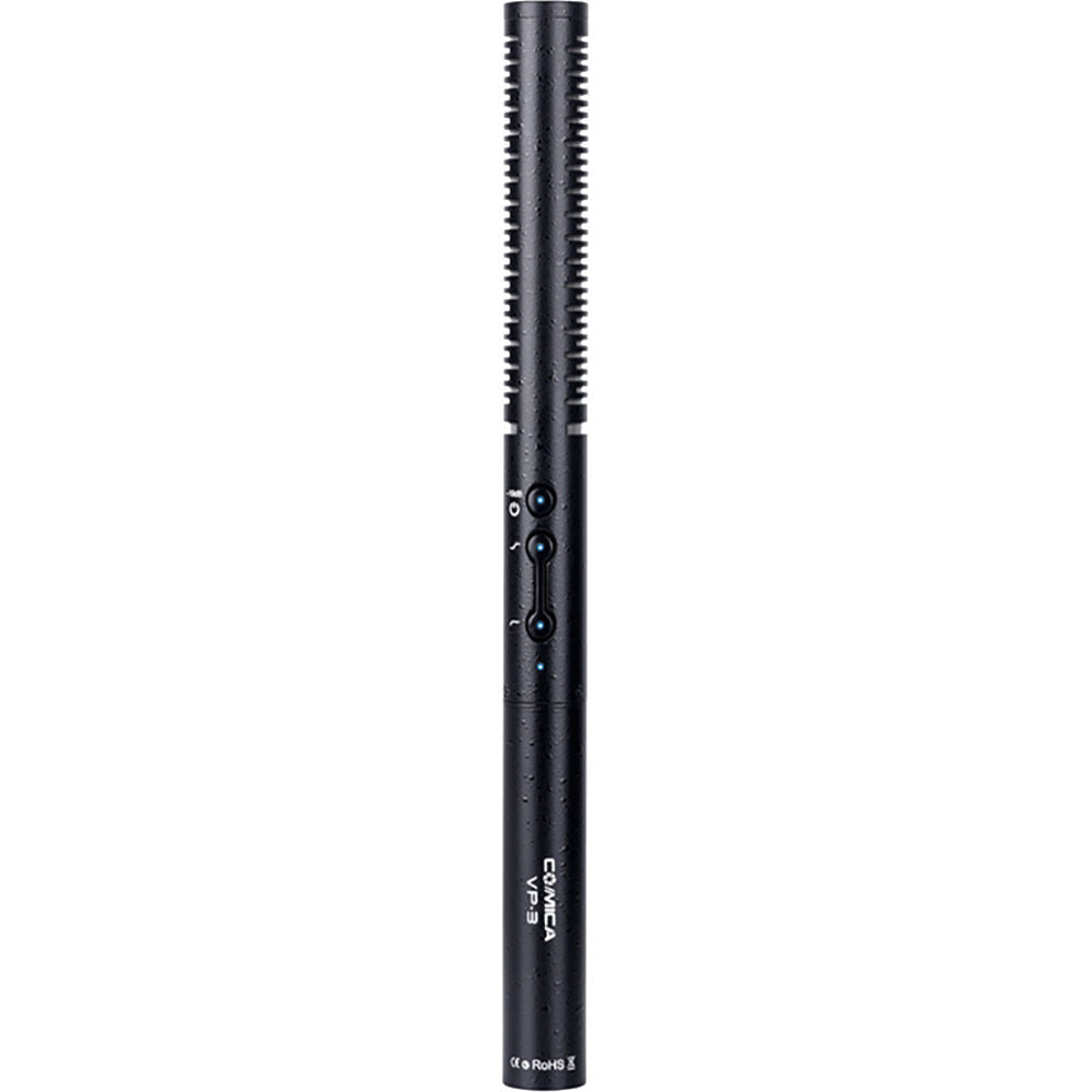 Comica Supercardioid Condenser Shotgun Microphone with Adjustable Sensitivity
