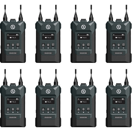 E.F.H. Hollyland Solidcom M1 Full-Duplex Wireless Intercom Solution - 8 Beltpacks