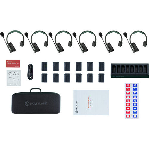Hollyland Solidcom SE Pro 1.9GHz Wireless Intercom Kit with 6 Headsets