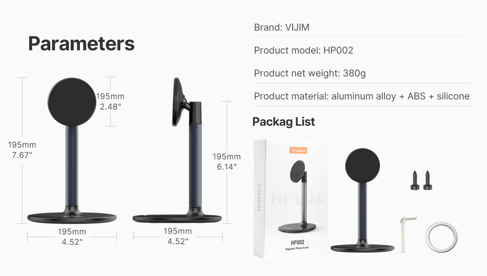 Ulanzi HP002 Magnetic Desk iPhone Stand