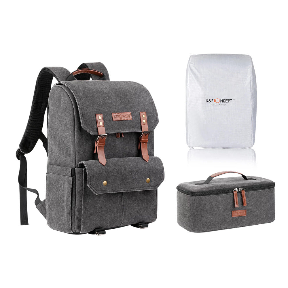 KF Concept Pro DSLR Camera and Laptop Backpack 18L Grey