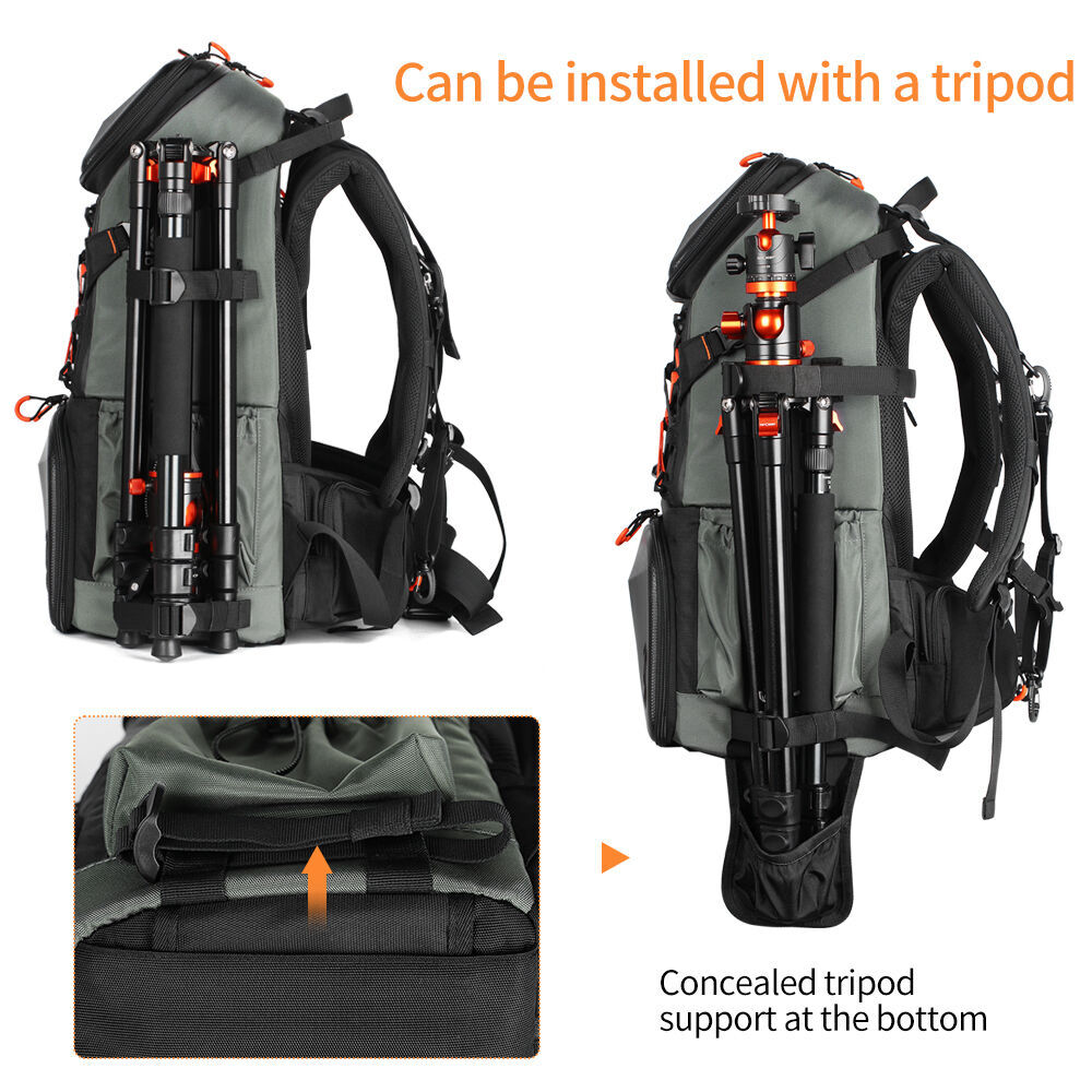 KF Concept Pro DSLR Camera and Laptop Backpack 33L with Shoulder Bag