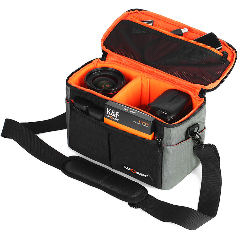 KF Concept Pro DSLR Camera and Laptop Backpack 33L with Shoulder Bag