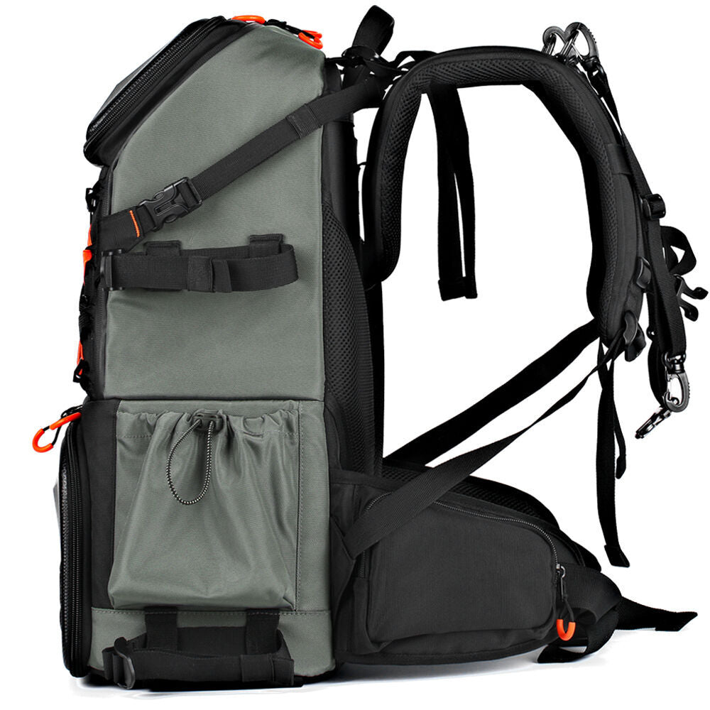 KF Concept Pro DSLR Camera and Laptop Backpack 33L with Shoulder Bag