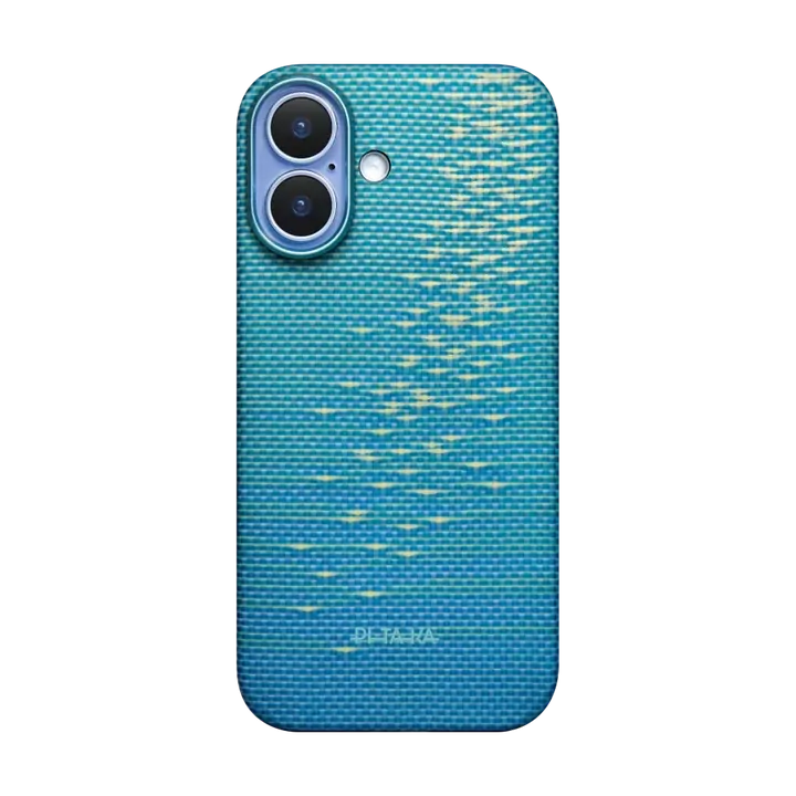 PITAKA Aramid Fibre Ultra-Slim Case for iPhone 17 Lucid Blue