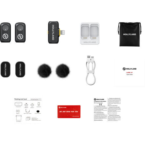 Hollyland Lark A1 Wireless Microphone Set with Lightning Connector