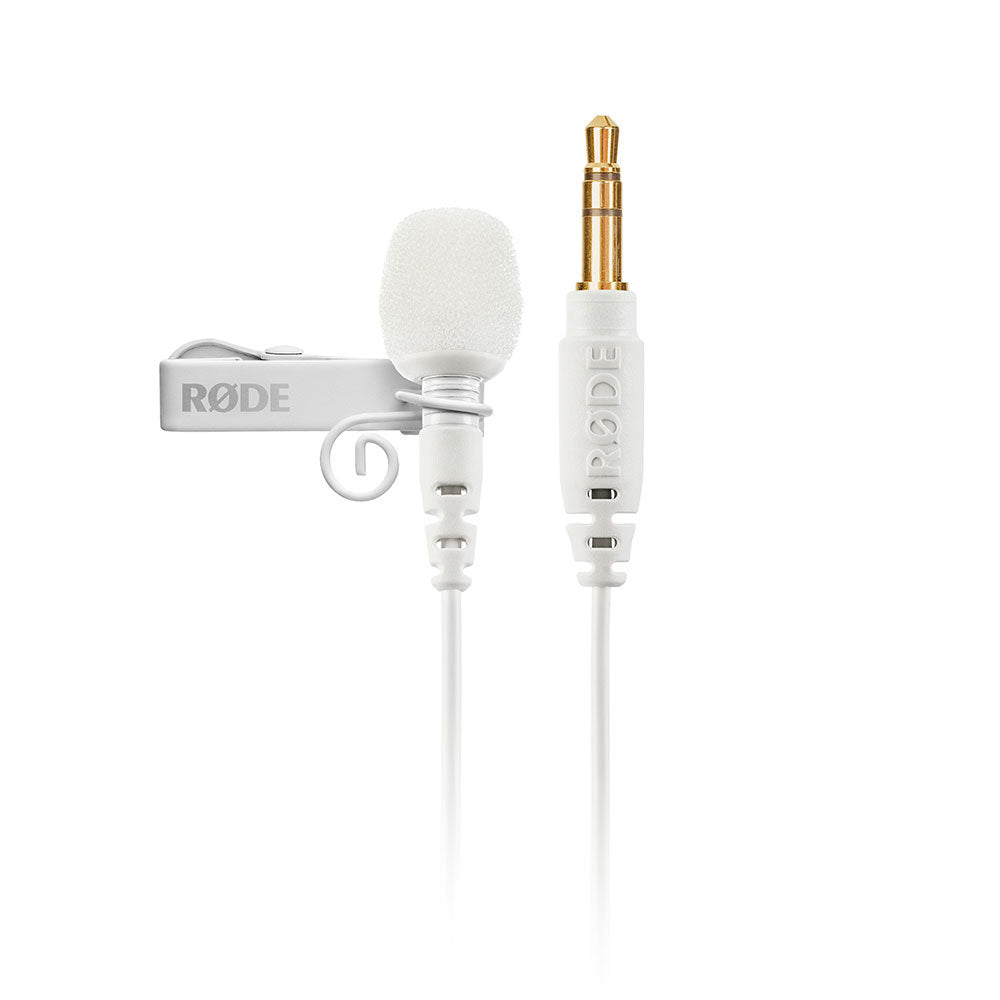 RODE Lavalier GO Omnidirectional Lavalier Microphone for Wireless GO Systems (White)
