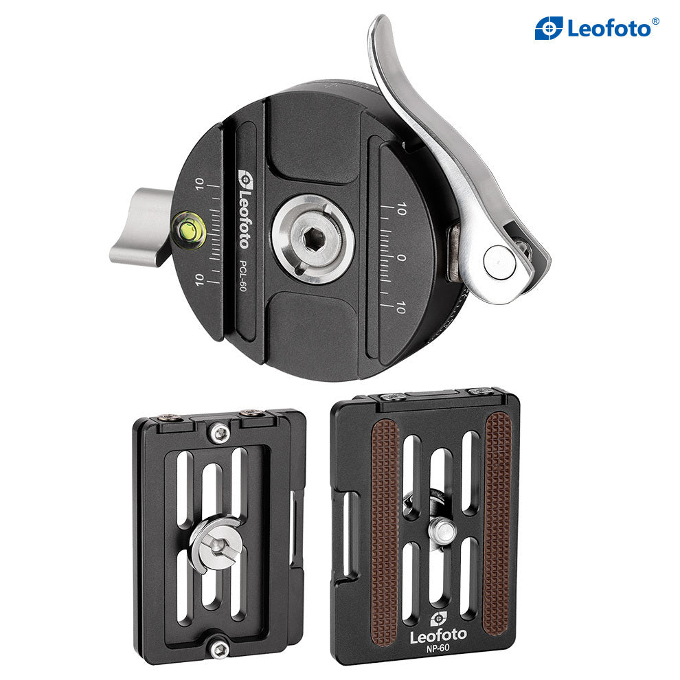 Leofoto LH-55PCL Dual Pan Quick Release Low Profile Ball Head