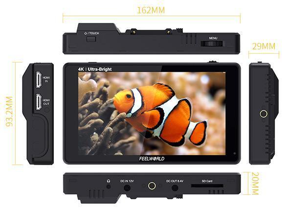 Feelworld LUT6 HDMI 6" 2600nit Touch Screen Monitor