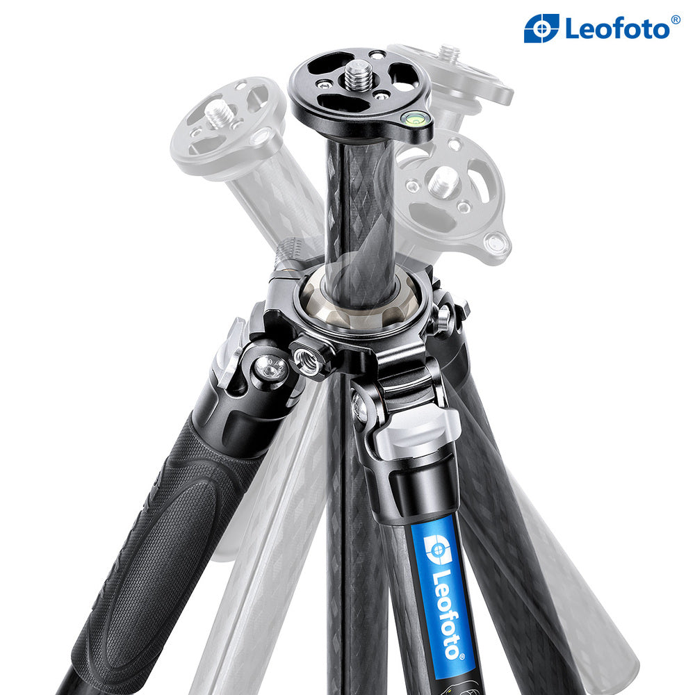Leofoto Manba Series LV-284C Carbon Fiber Video Tripod with Flip Lock