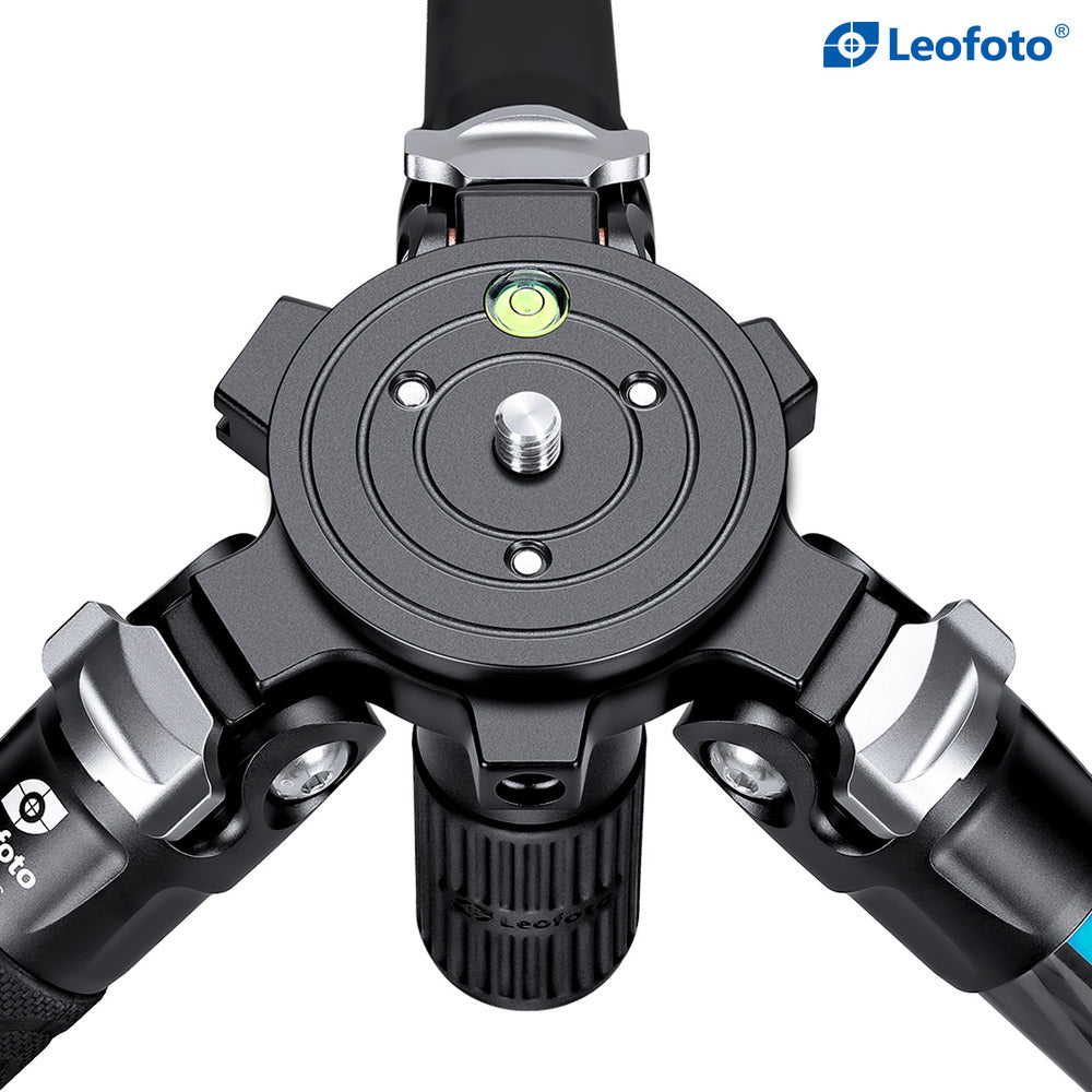 Leofoto Manba Series LVM-323C+BV15 Carbon Fiber Video Tripod Kit with Flip Lock