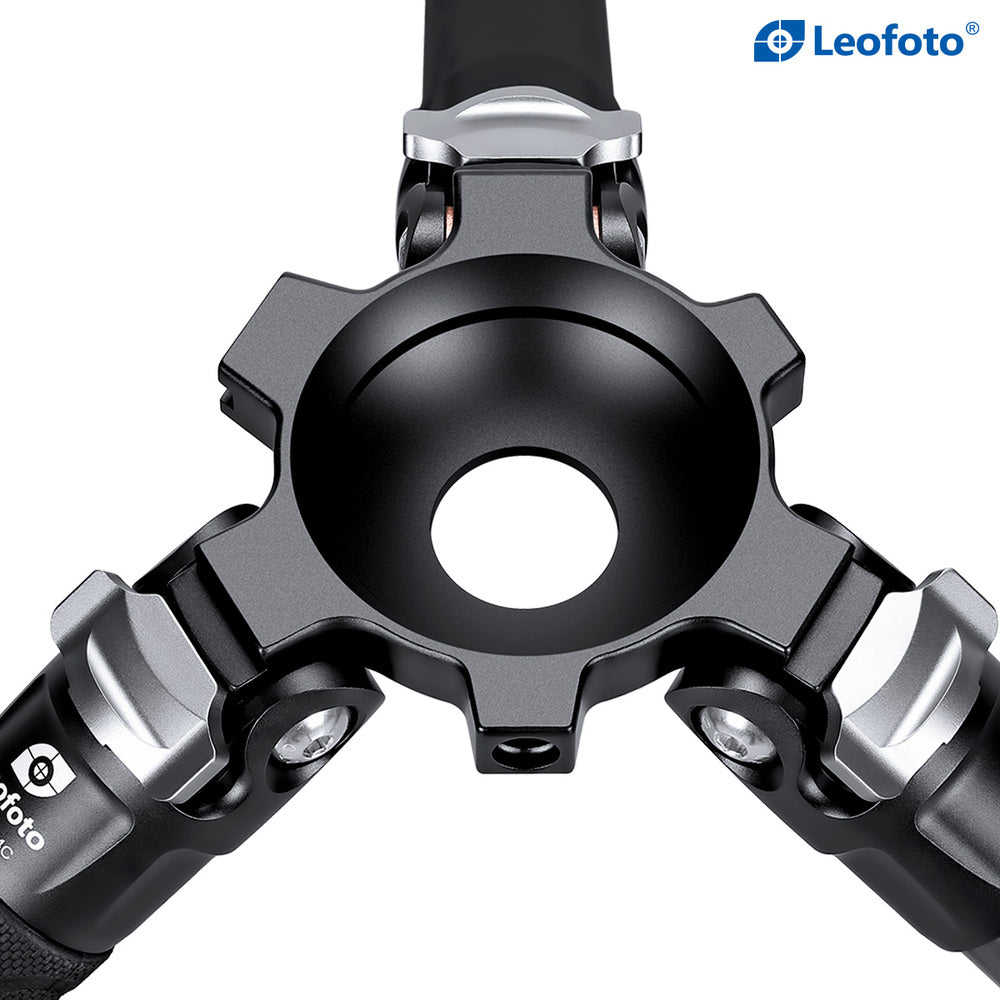 Leofoto Manba Series LVM-324C Carbon Fiber Video Tripod with Flip Lock