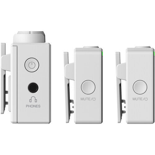 Hollyland LARK 150 Wireless Duo Microphone System (2.4 GHz, White)