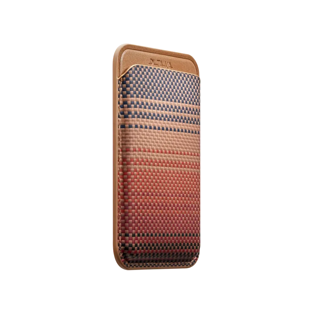Pitaka MagSafe Woven Wallet Sunset