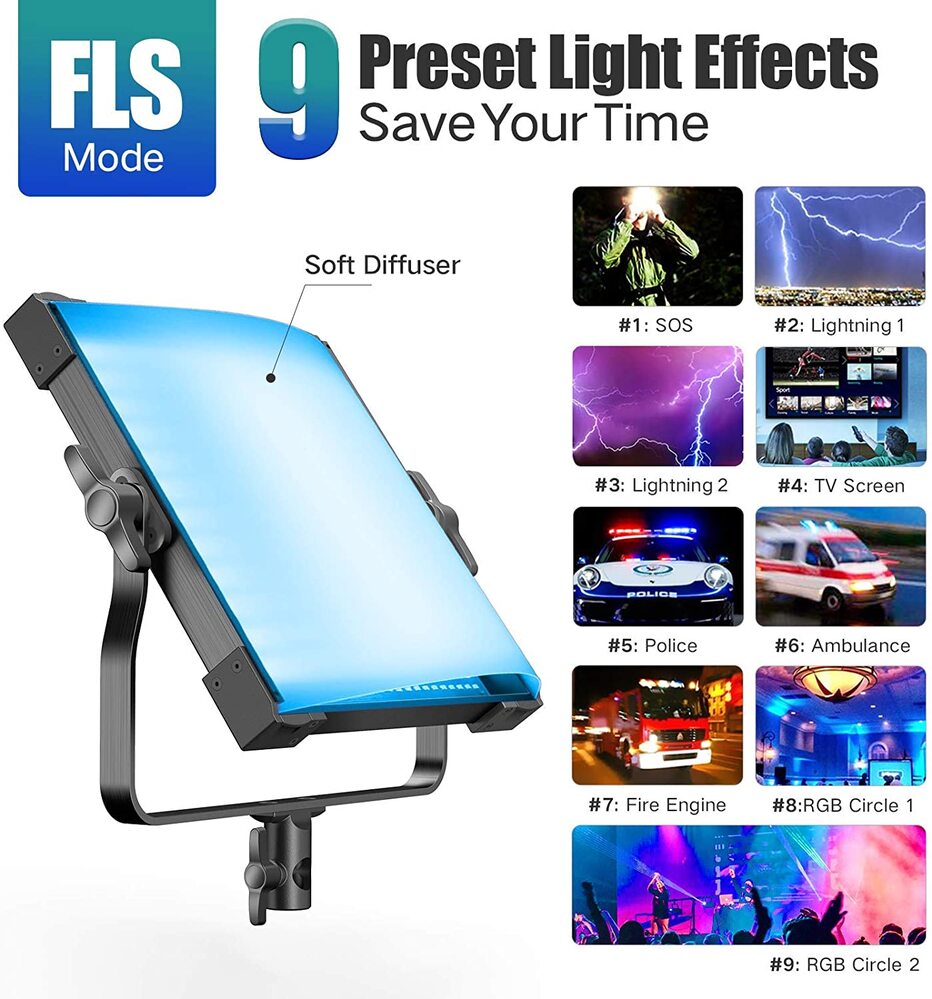 Pixel P45RGB 360° RGB LED Light With Softbox Kit