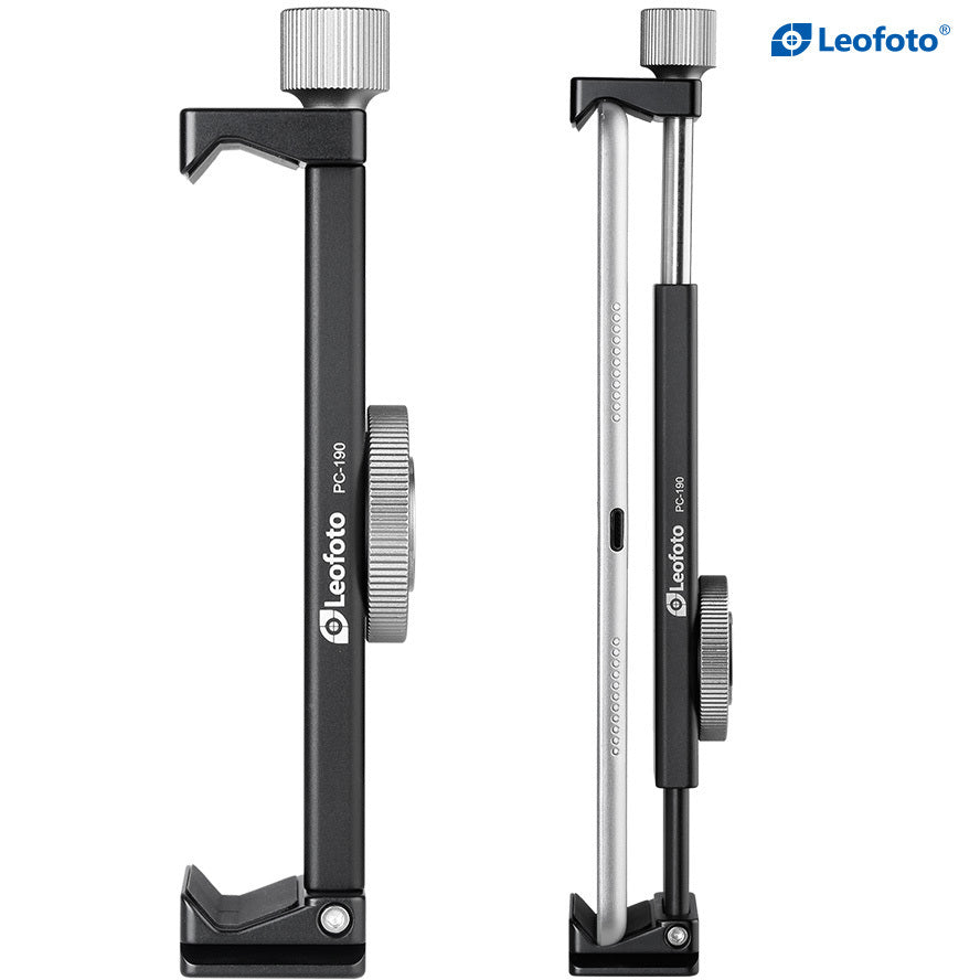 LEOFOTO PC-190 IPAD CLAMP (MAX LOAD 8 KG , CLIP RANGE 115-190MM , ACRA SWISS)