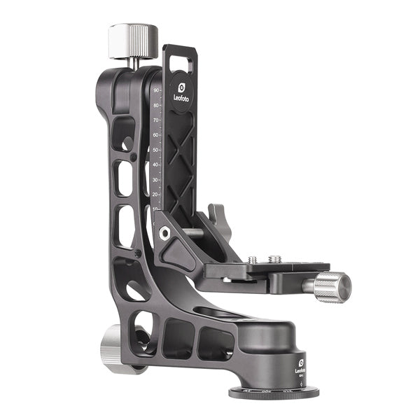 LEOFOTO PG-1 Aluminium PRO GIMBAL HEAD WITH PU-100D PLATE (MAX LOAD 25KG , PANORAMIC)