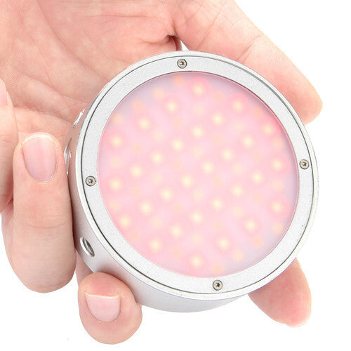 GODOX R1 RGB LED Mini Light (2500K- 8500K , SILVER , MAGNETIC)