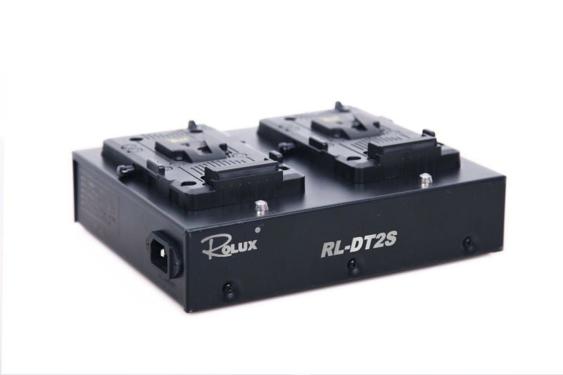 Rolux 2-Channel V Mount Battery Charger