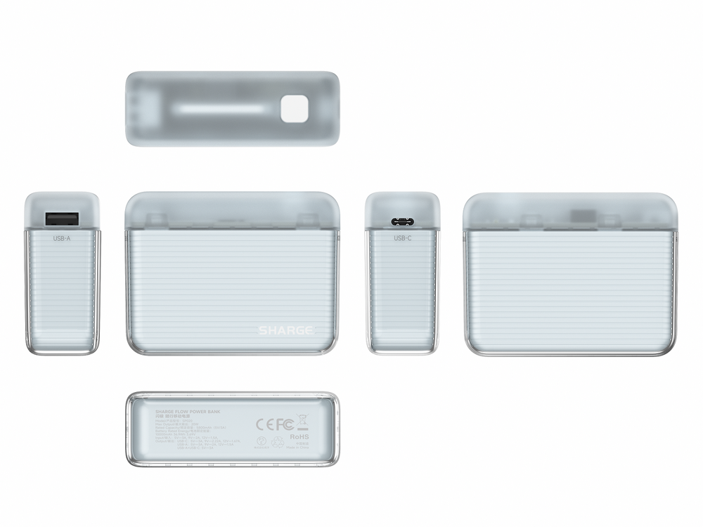 Sharge Flow Mini Power Bank 5800mah - Light Nordic Blue