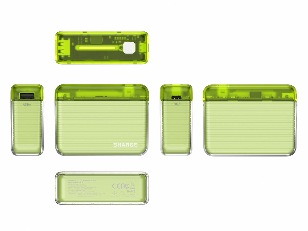 Shargeek Flow Mini Power Bank 5800mah - Apple Green