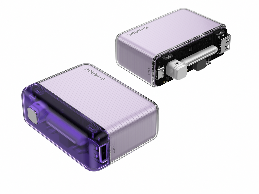 Sharge Flow Mini Power Bank 5800mah - Vivid Purple